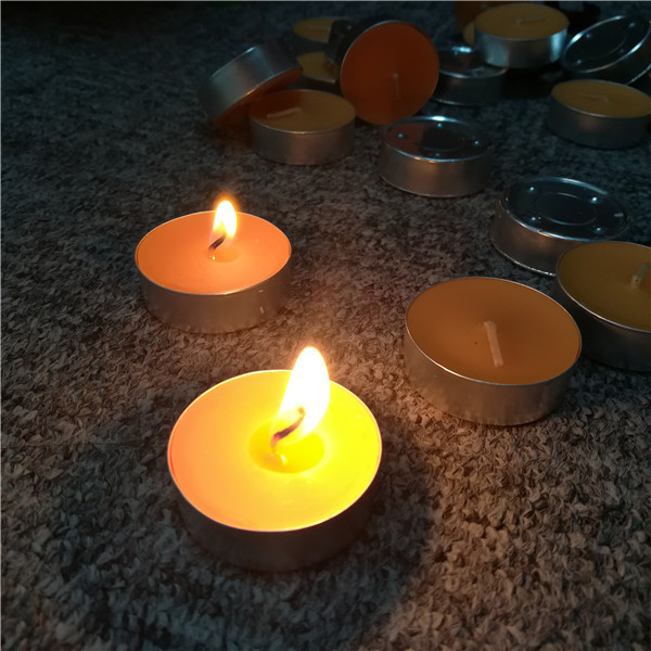Bath use scented orange 4 hour manual hand craft tea light candles
