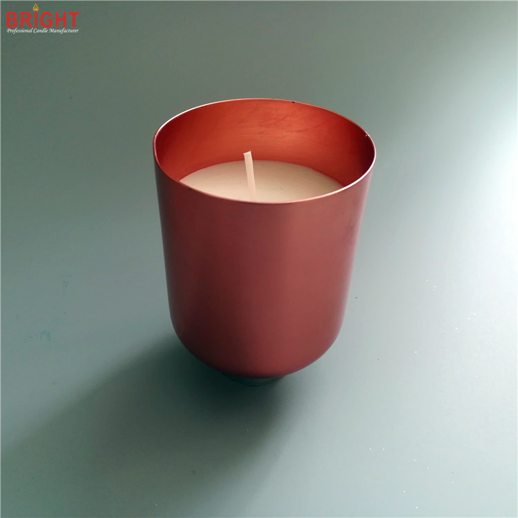 Gold copper custom printing scented jar candles