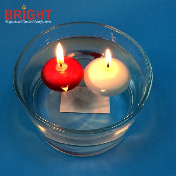 Unscented Colored Red 4.5h Floating Candles