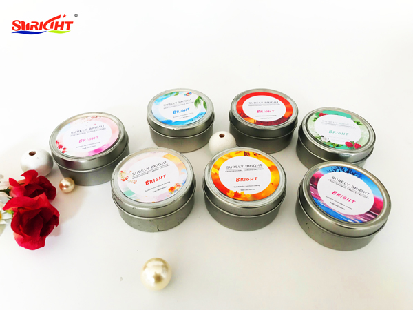 New Customized Label Tin Candles Decorations
