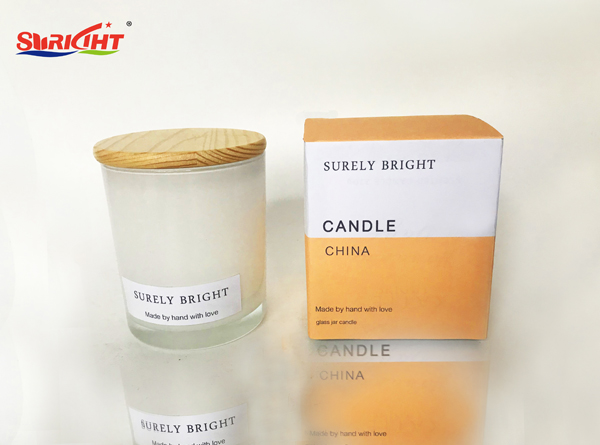 Best Selling Frosted Scented Glass Jar Gift Candle