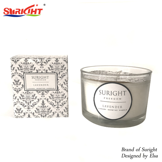 Luxury Glass Jar Scented Candle Paraffin Wax Candle