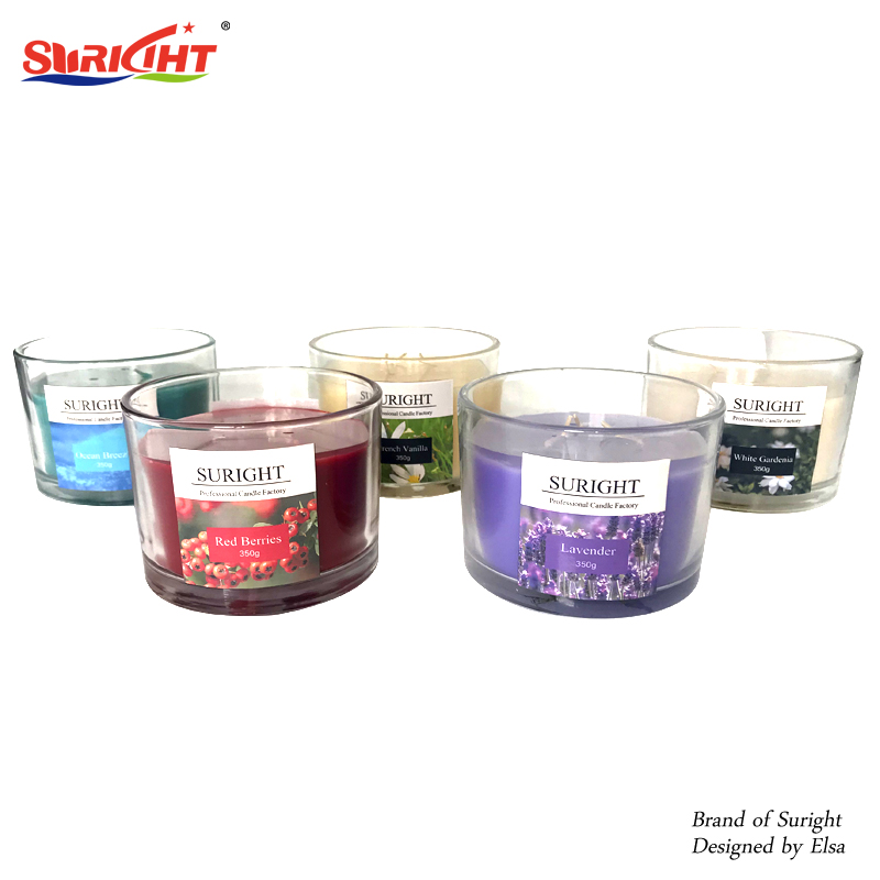 Three Wick Ocean Breeze Scented Glass Candles Are Hot Sellers