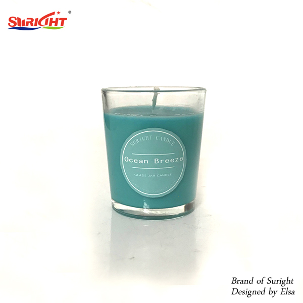 Glass Soya Scented Candle Cotton Wick Sold Cheap Hot