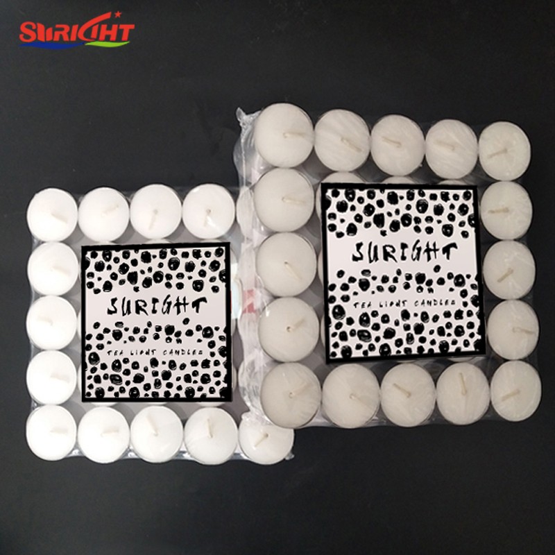 Hotel use products 50pcs/bag tealight candles white small tea light candles