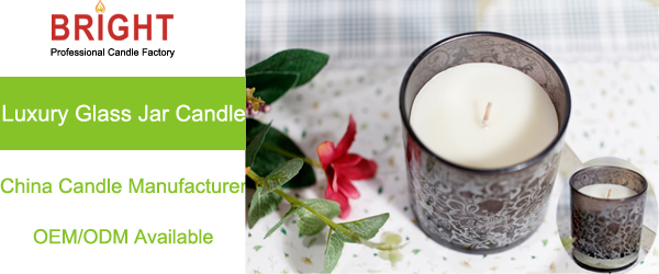 Scented vanilla 3% white home decoration custom gift silver pack paraffin glass jar candles