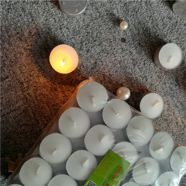 Wedding small unscented white good quality EU standard China tealight candle