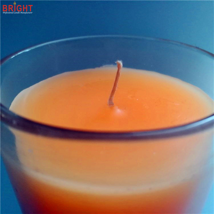 Unique decorative scented gradient color cheap jar candles