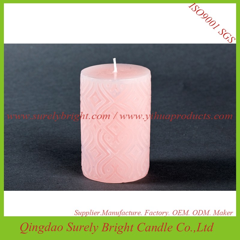 Home Decoration Pink Color Scented Candles