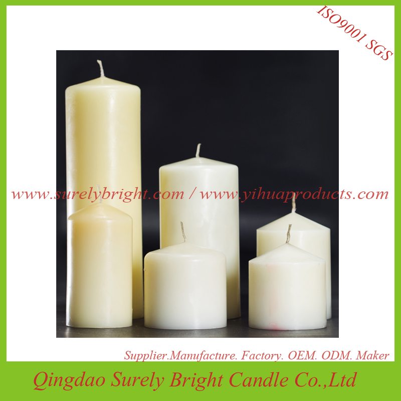High Quality White Household Pillar Candles Manufacturer