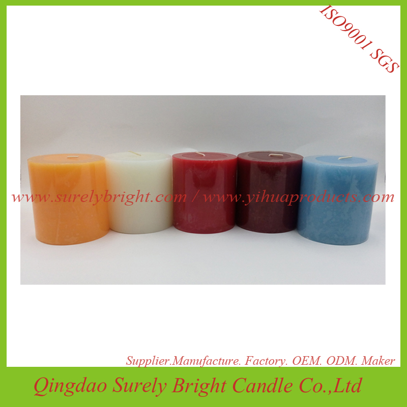 Smooth Household Color Scented Pillar Candles