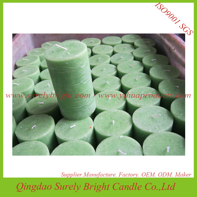 Candle Wholesale Color Scented Layered Pillar Candle
