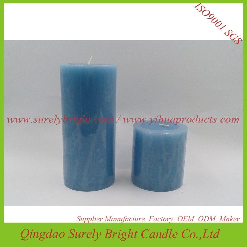 Wholesale Blue Color Scented  Decoration Candle