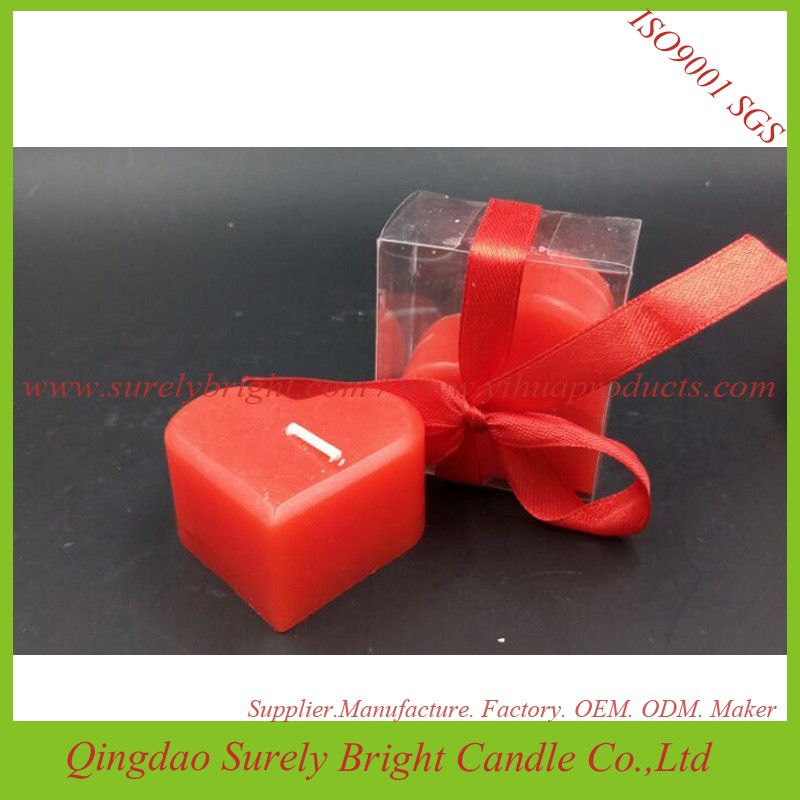 Promotional Gift Packing Red Heart Shaped Candles
