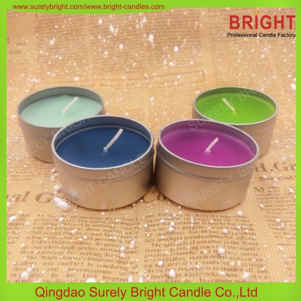 New Color Scented Mini Tin Candle