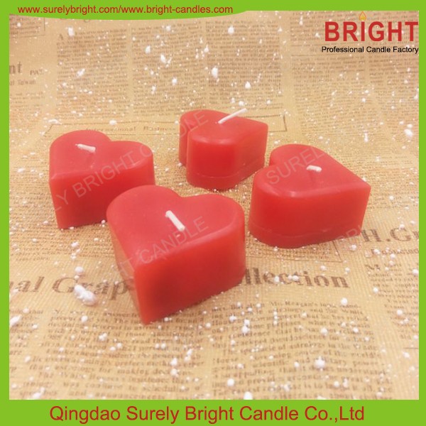 Valentine's Day Red Heart Gift Candles