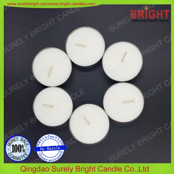 100pc white tealight candle in polybag 16g 17g