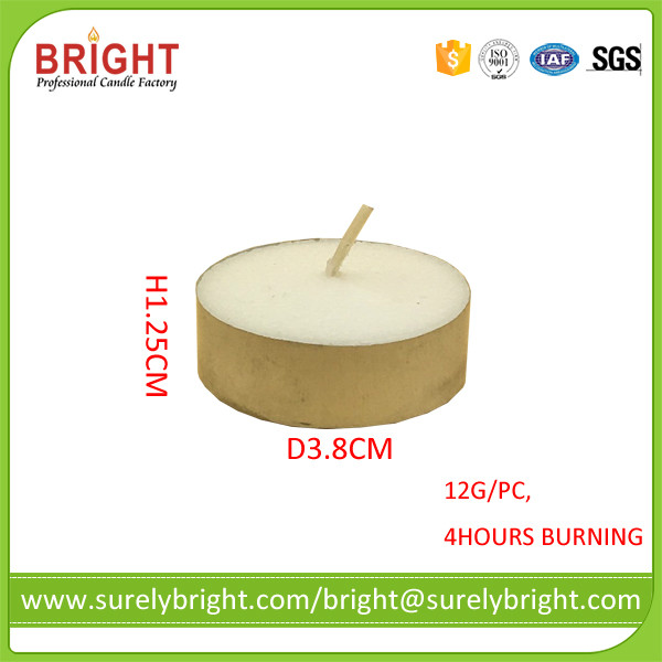 12G 4 Hours Cheap Hot Sale Pressed White Tealight Candles