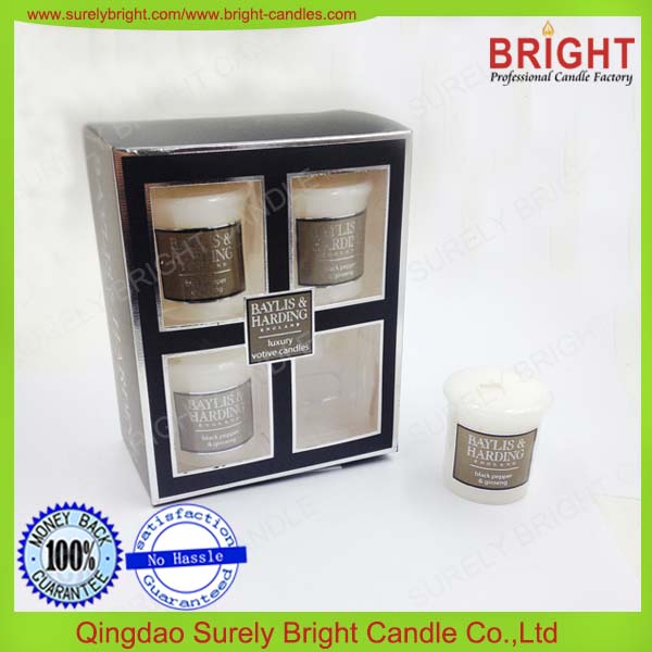 Scented Votive Candles Gift Packing with Customized
