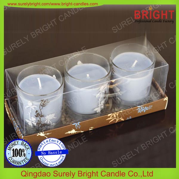Gift Glass Candle with Natural Wax