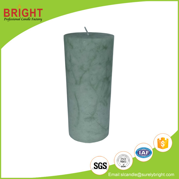 Marble Effect Scented Pillar Candles Decorative Made in China