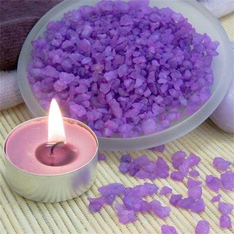 Lavender Home Decorative Fragrances Purple Color Tealight Candle Holder