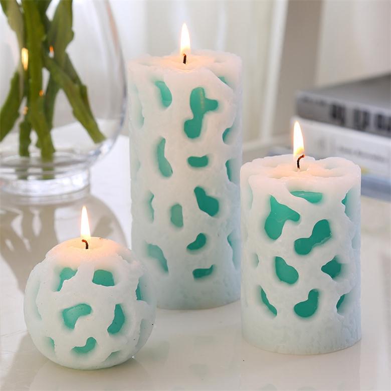 Carved Effect Without Any Harmful Materiel Multi Shape Art Craft Candle