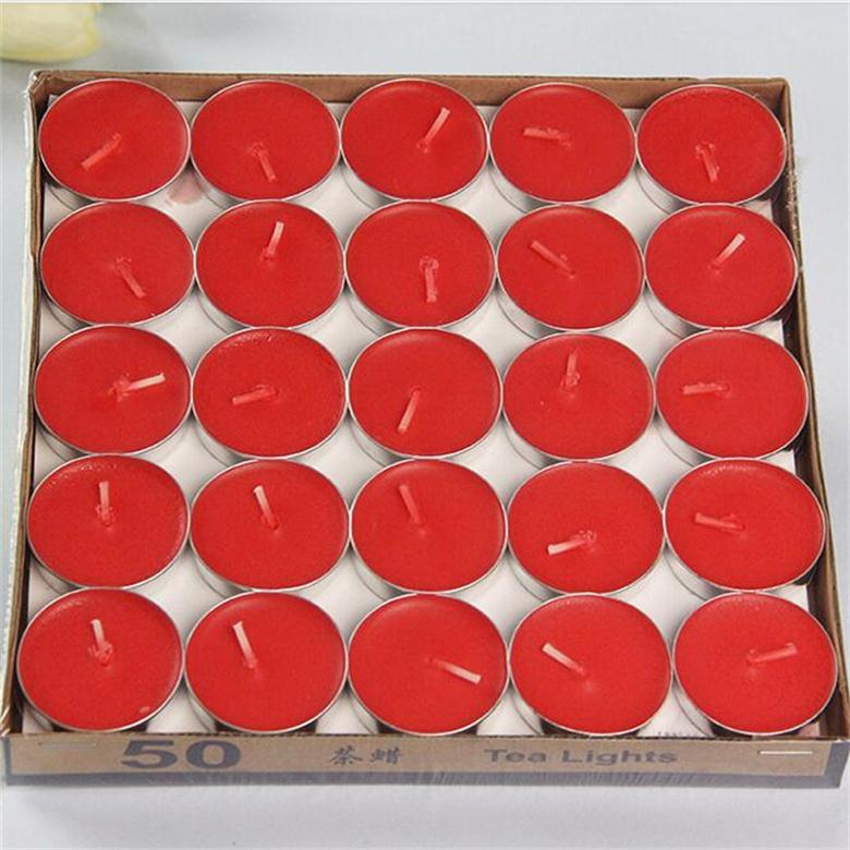Red Color No Anti-Dumping Duty Aromatic Lamps Tealight Candle