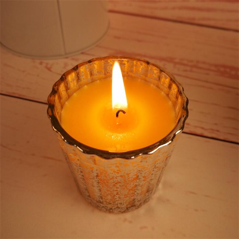 Orange Color Multi Scented To Choose Home Decor Candle In Glass Jar