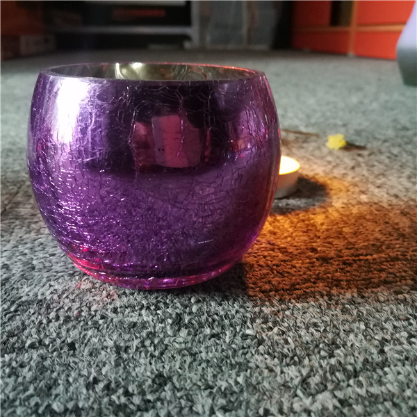 Home decor glass candle holder new design