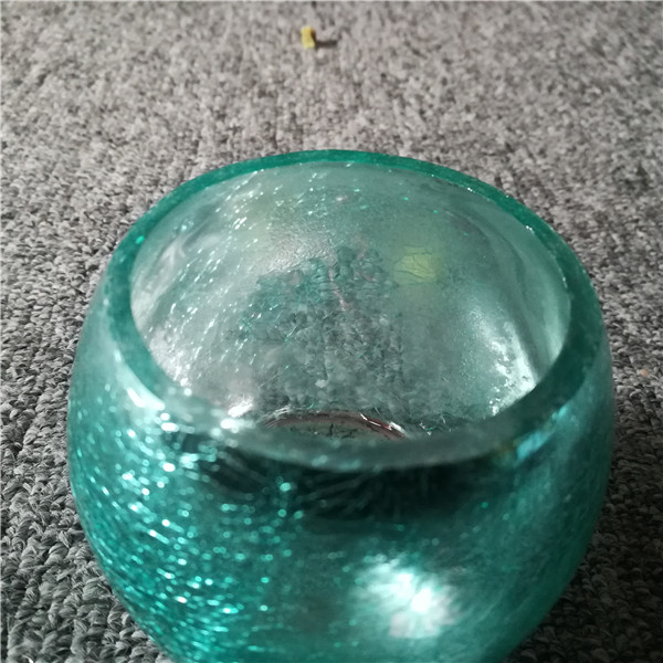 Decorative ball glass candle jar holder home decoration