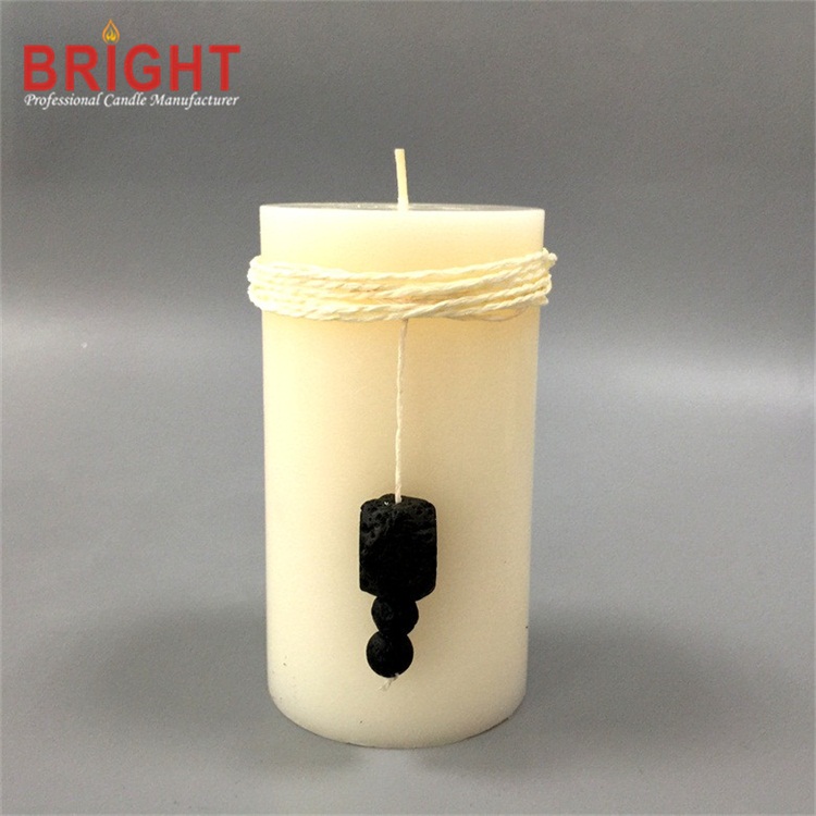 Advent white lily decoration wax candle for sale