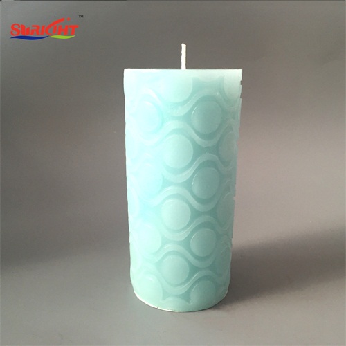 Decorative Carved Blue Gift Custom Scented Aromatic Candles