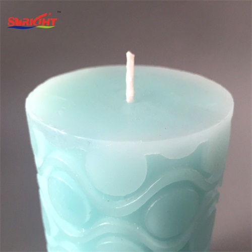 Decorative Carved Blue Gift Custom Scented Aromatic Candles