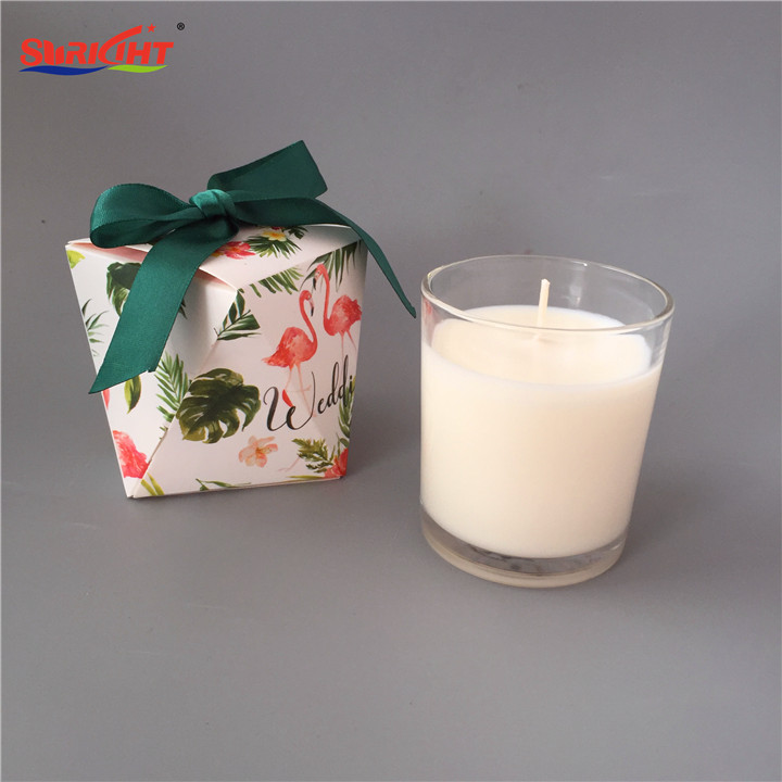 Wholesale Discount Bulk OEM Glass Jar Scented Candle with Custom Printing