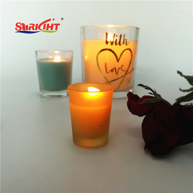 Custom Label Printing Glass Handmade Perfumed USA Esscial Oil Candle