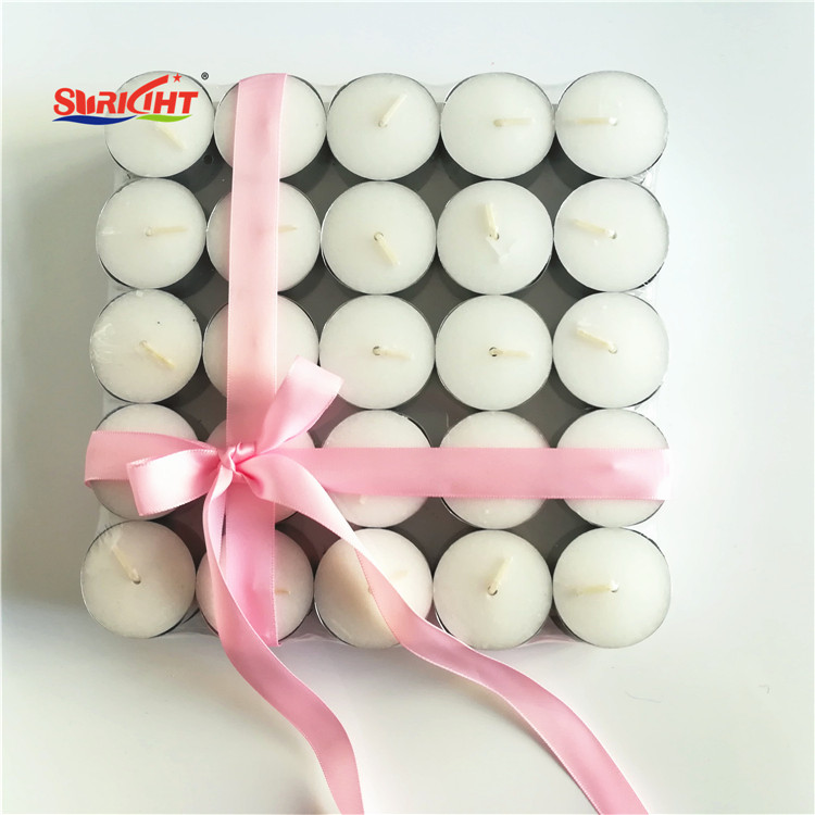 17G Festival Gift Pack Box Tealight Candle with Ribbon Design Bulk Order