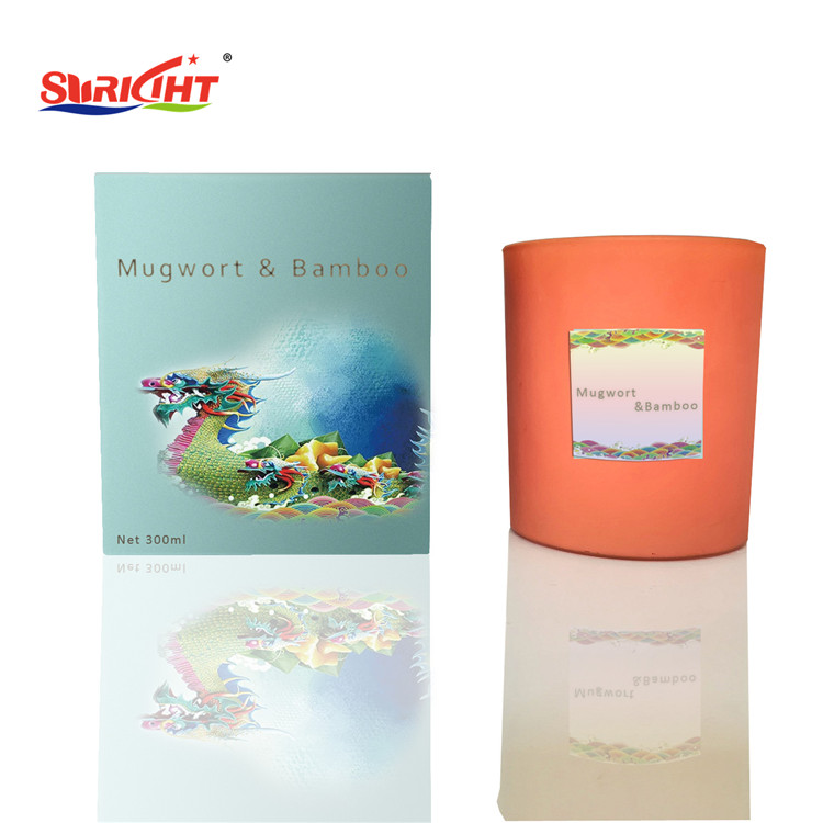 Traditional Design China Mugwort and Bamboo Mix Scented Candle for Duanwu Festival Gift