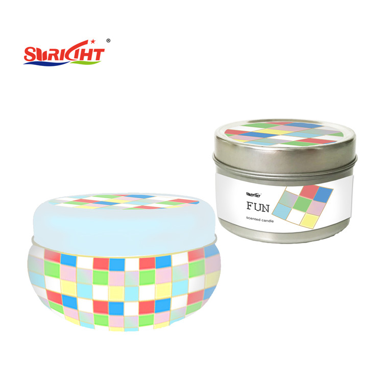 Color Printing Small Order Scented Metal Tin Candle with Lid