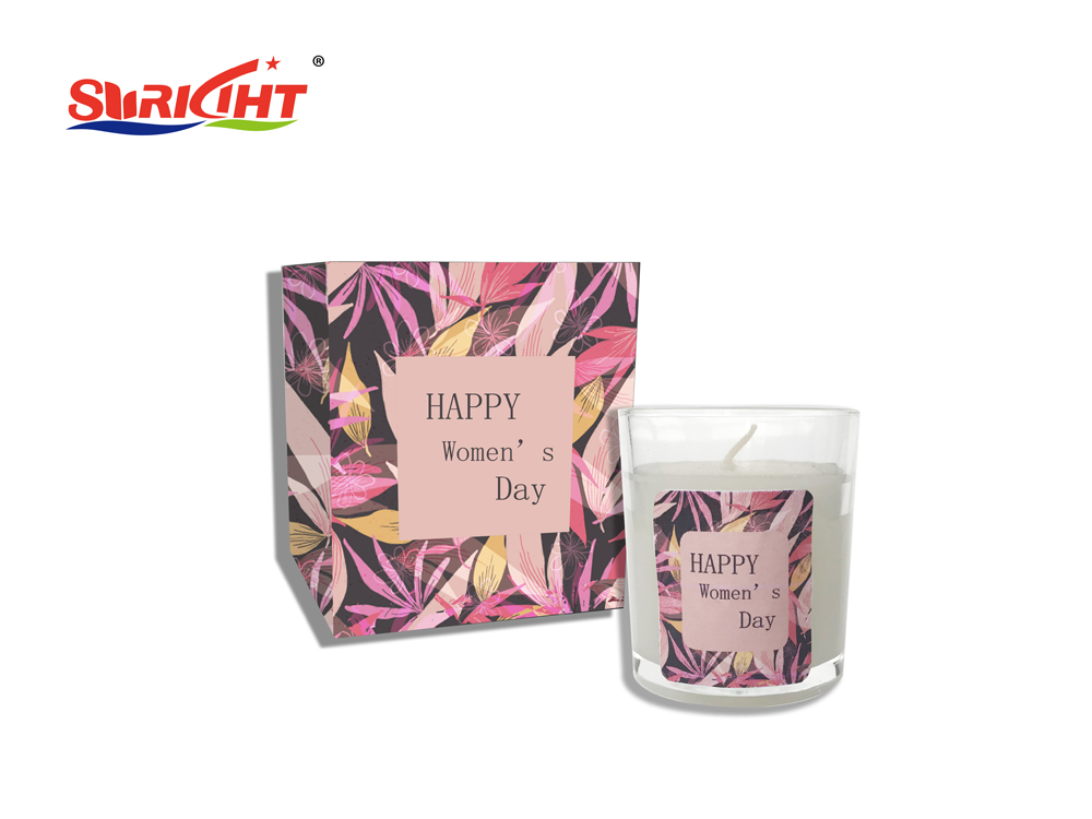 Mother's Day  special custom glass jar candles colour boxes
