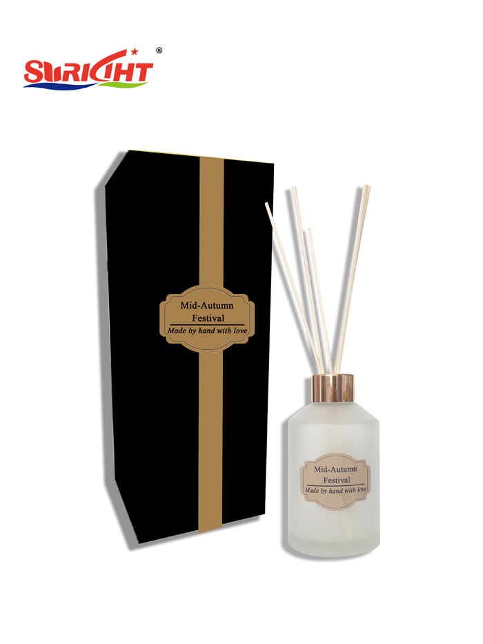 Customizable gift box Clear Glass Jar Candle Diffuser Set