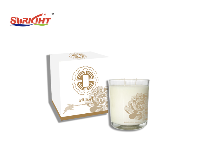 Mid Autumn Festival special custom carton packaging glass bottle candle