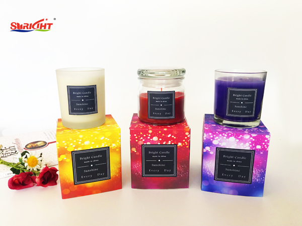 Fantasy star series glass jar candle packaging box