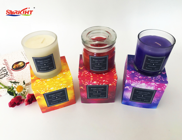 Fantasy star series glass jar candle packaging box