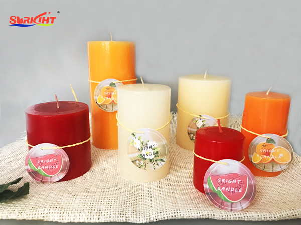 China 100% paraffin special label Pillar candle wax