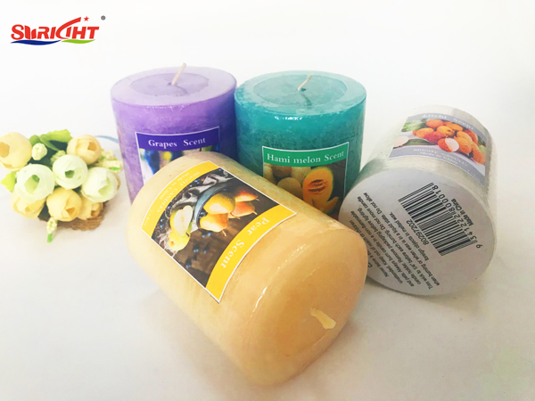 China Can Customize The Color Fruit Odor Effect Pillar Candle