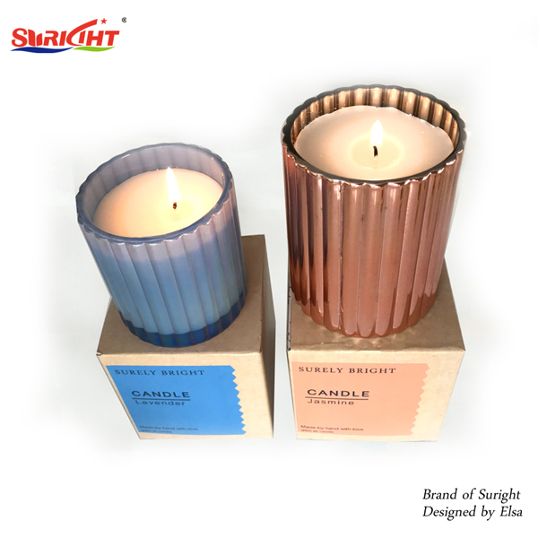 Brown Paper Wrapped Glass Soy Candle