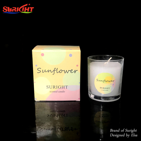 Sunflower Scented Candle Color Box Packaging Hot Sale