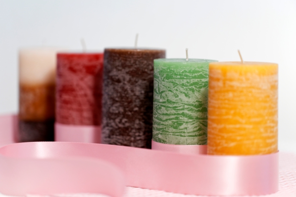Decoration Scented Color Layered Pillar Candle